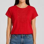 ANTHROPOLOGIE Meadow Rue Flutter Sleeve Crochet Top XS NEW Pink Photo 0