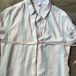 Bella Dahl  - Pocket Button Down in Havana Rainbow Stripe Photo 1