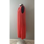 Eileen Fisher  Dress Size Medium Orange Sleeveless Tank Flowy Summer Resort Photo 4