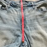 Hollister Ultra High Rise Dad Jeans 10L Light Wash Ripped Knees Straight Leg Photo 6