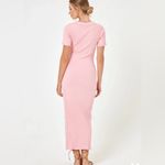 l*space L* Lena Cover-Up Maxi Dress Boho Chic Anthropologie Macaroon Pink MEDIUM Photo 1