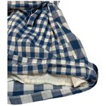 Main Strip New Gingham V Neck Tie Wrap Front Romper Plaid Blue S Photo 10