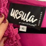 Ursula of Switzerland vintage pink lace cape dress 6 Photo 4