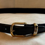 Calvin Klein  Black Leather Belt Medium M Photo 0