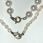 2 Vintage Genuine Pearl & Faux Pearl Beaded Boho Retro Necklaces Black Photo 4