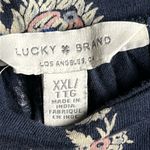 Lucky Brand 🌿  Navy Floral Top – Size XXL Photo 11