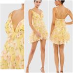 Mac Duggal  70240 Floral Empire Waist Ruffled Mini Dress size 4 UB Photo 1