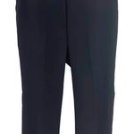 Amanda Uprichard ‎ Trouser Dress Pants Cropped Capri Classic Black Size Large Photo 0