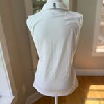 Puma Golf White Fuschia Pink Stripe Sleeveless Dry Cell Polo Shirt Size Small Photo 3