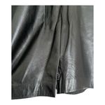 Vintage 80s Soft Black Genuine Leather Pencil Skirt Size S Photo 2