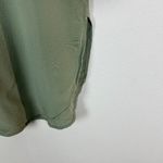 Joseph  Silk Blouse Top Womens 36‎ FR 4 US Sage Green Crepe Long Sleeve Pullover Photo 7