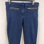 Veronica Beard  Dark Wash Skinny Jeans‎ Leggings with Zip Pockets Photo 1