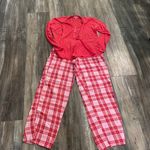 Victoria's Secret Victoria’s Secret Red long sleeve pajama shirt and pink plaid pants size small Photo 0