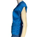 Akris Punto Bergdorf Goodman Women’s Size 10 Blue Cotton Stretch Top Blouse Photo 3