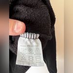 Brandy Melville Black Crop Fleece Sweatshirt Hoodie One Size Photo 4