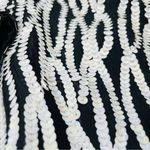 Nipon night pearl iridescent holographic sequin jacket cardigan shirt blazer m Black Size M Photo 2