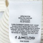 EXPRESS  Cream Knit Long Sleeves Pearl Embellished Buttons Cardigan, Size XL Photo 3