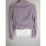 Rachel Comey  Women's Solid Long Sleeve Button Front Denim Jacket Purple Size 6 Photo 3