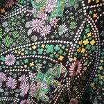 Handmade VINTAGE PARISIAN DRESS SZ SMALL FLORAL PATTERN W OLD CARS POLYESTER Photo 3