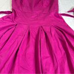 kim rogers  Fuchsia Bouffant Cotton Blend Dress Photo 4