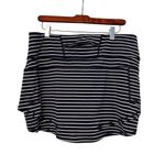 Athleta  Stealth Skort‎ Navy Blue White Striped Size Large Athletic Skirt Shorts Photo 2