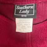 Southern Lady Berry Tank Dress W/Two Front Pockets. Red Size L petite Photo 5