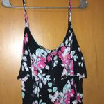 Aeropostale flowery black crop top Photo 0