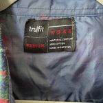 Vintage Trufit Red Plaid Flannel Shirt Shacket Size Medium Fisherman Aesthetic Photo 3