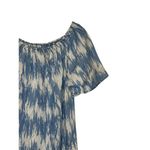 Gap  Women's‎ Shirt Dress Off-shoulder Print Pullover Pocket Light Blue Sz.XS NWT Photo 1