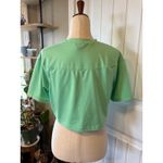 Gymshark  Mint Green Mesh Panel Cropped Athletic T Shirt Top Women's Size S Photo 6