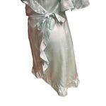 Hill House The Nima Silk Wrap Dress in Mint Size Small Green Photo 3