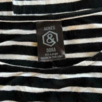 Agnes & Dora  USA Women’s Short Sleeve Black & White Stripes 1057 Photo 2