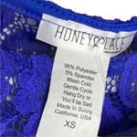 NWT Honey & Lace Valencia Blue Lace Shirt Extra Small Size XS Photo 1