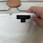 Ann Taylor White Linen Blend Pencil Skirt Size 6 Business Casual Photo 3