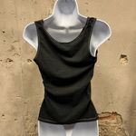 Baby Phat Vintage Y2K Black Glitter Logo Fitted Scoop Neck Tank Top Large L Photo 3