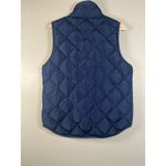 Woolrich Puffer Vest Women's L Blue Quilted Duck Down Full Zip Winter Pockets Photo 2