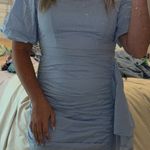 The Pants Store Blue ruched dress Photo 2