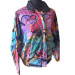 Vintage 80s 90s Olympic Korea Reversible colorful abstract paint Jacket Small Photo 14