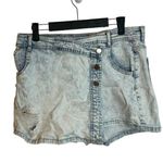 No Boundaries  Acid Wash Mini Skort Photo 0