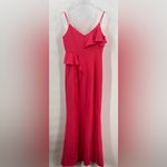 Black Halo ‎ Calia Sleeveless Ponte Ruffle Gown Dress Haute Melon 6 Photo 3