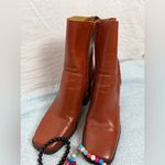 Princess Polly Brown Leather Bag with Logo Detail Photo 1