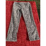 Ann Taylor  Loft Pants Size 4 Womens Floral‎ Black White Jeans Photo 2