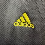Adidas Y2K (06) Dark Gray Climalite Capri Pants with Bright Yellow Logo Size M Photo 2
