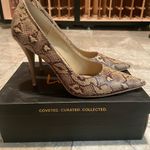 Lulu’s Brown Snake Print Women's Heels Size 8.5 Photo 1