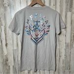 American Fighter Gray Multicolor Short Sleeve Tee Aredale Womens Size Medium Photo 4