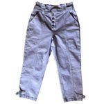 Ted Baker  High‎ Waist Paper Bag Tapered Leg Cargo Pants Lavender Size 32 Photo 1