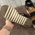 Steve Madden Bandi platform wedge black strappy sandals Photo 7