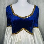 Costume gallery Renaissance style velvet dress with flair skirt and bell sleeve Purple Photo 2