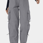 Halara Mid Rise Drawstring Cargo Joggers Photo 0