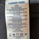 Lands End Board Shorts Floral Print Liner Lightweight Swim Beach Pool Women 26W Blue Photo 4